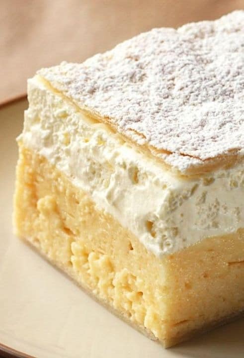 Vanilla Custard Cream Squares