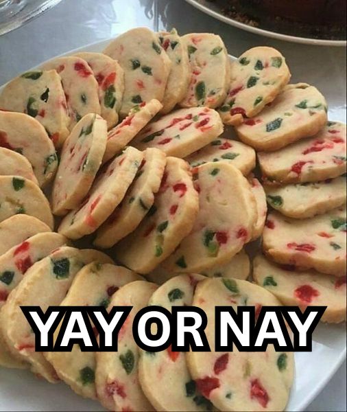 Christmas Maraschino Cherry Shortbread Cookies