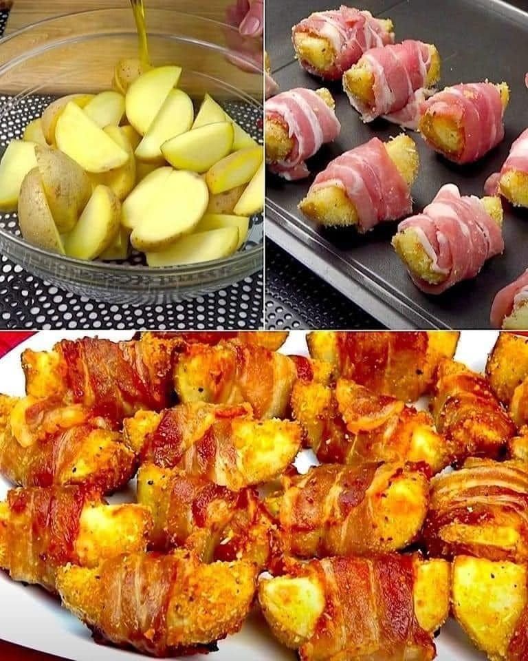 Bacon-Wrapped Potato Bites